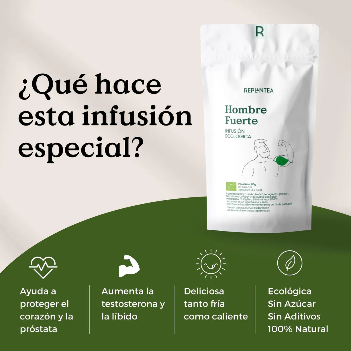 Infusión Hombre Fuerte Ecológica 80g