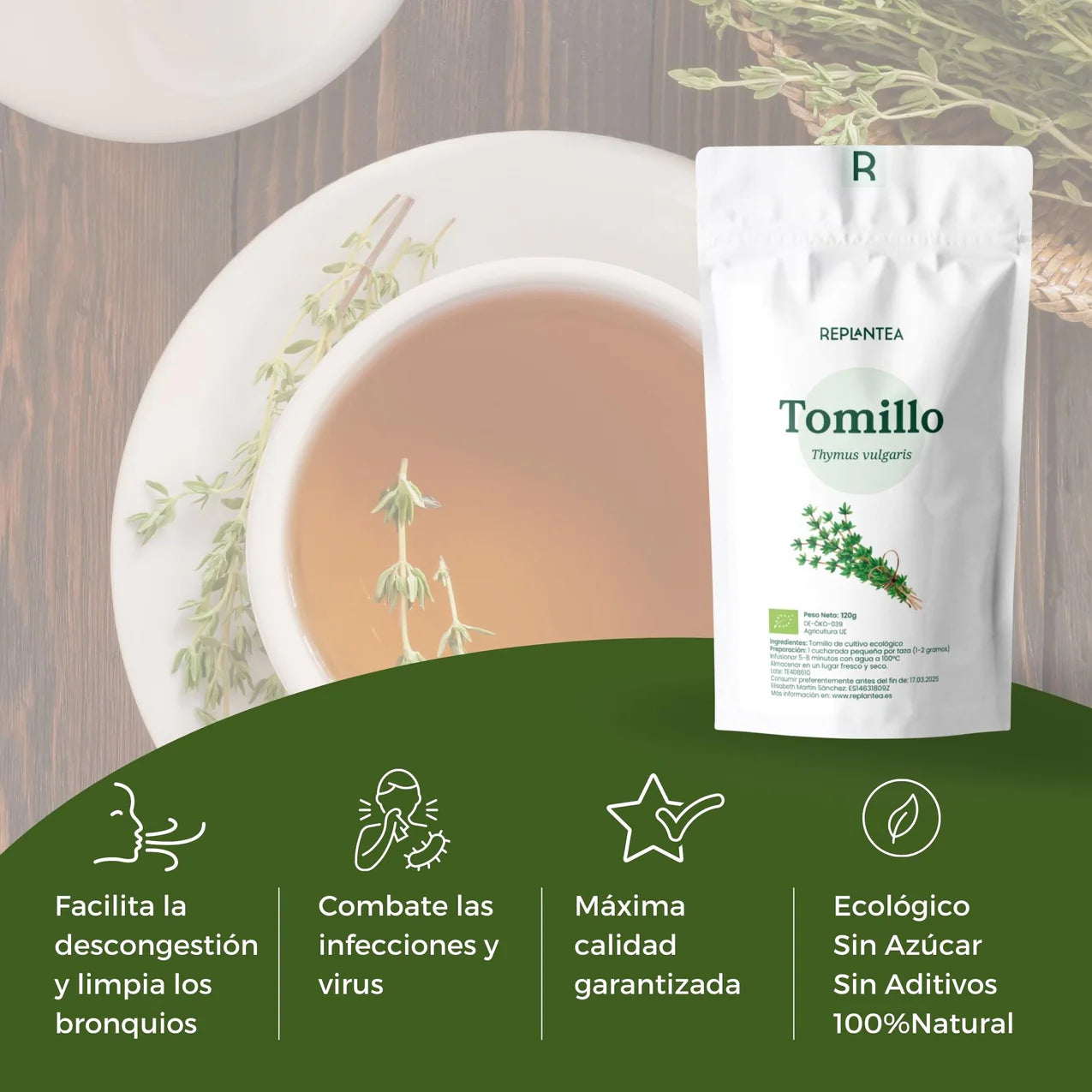 Infusión de Tomillo Ecológica 120g