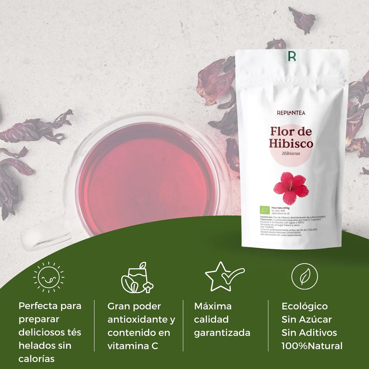 Infusión de Flor de Hibisco Ecológica 200g