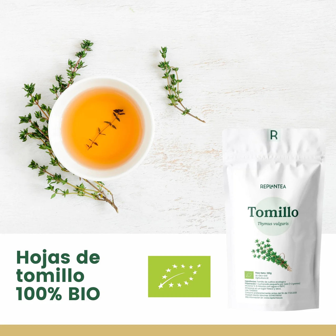 Infusión de Tomillo Ecológica 120g