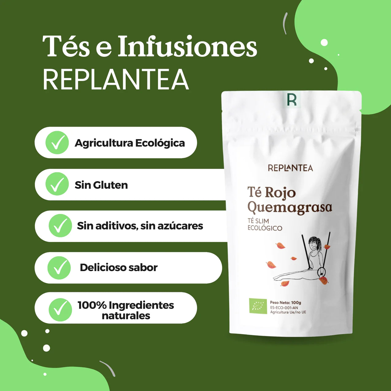 Té Rojo Pu Erh Quemagrasa Ecológico 100g
