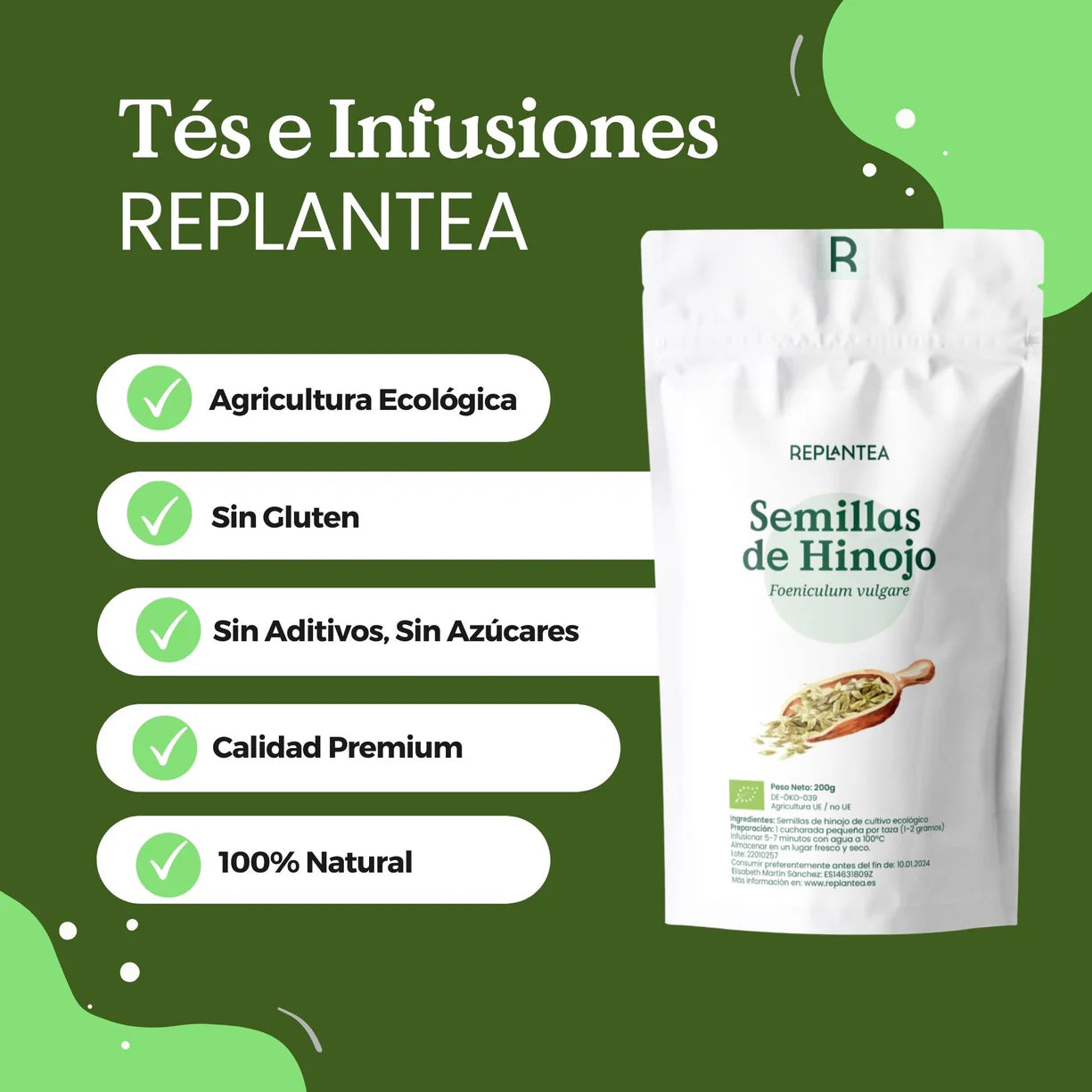 Infusión de Semillas de Hinojo Ecológicas 200g