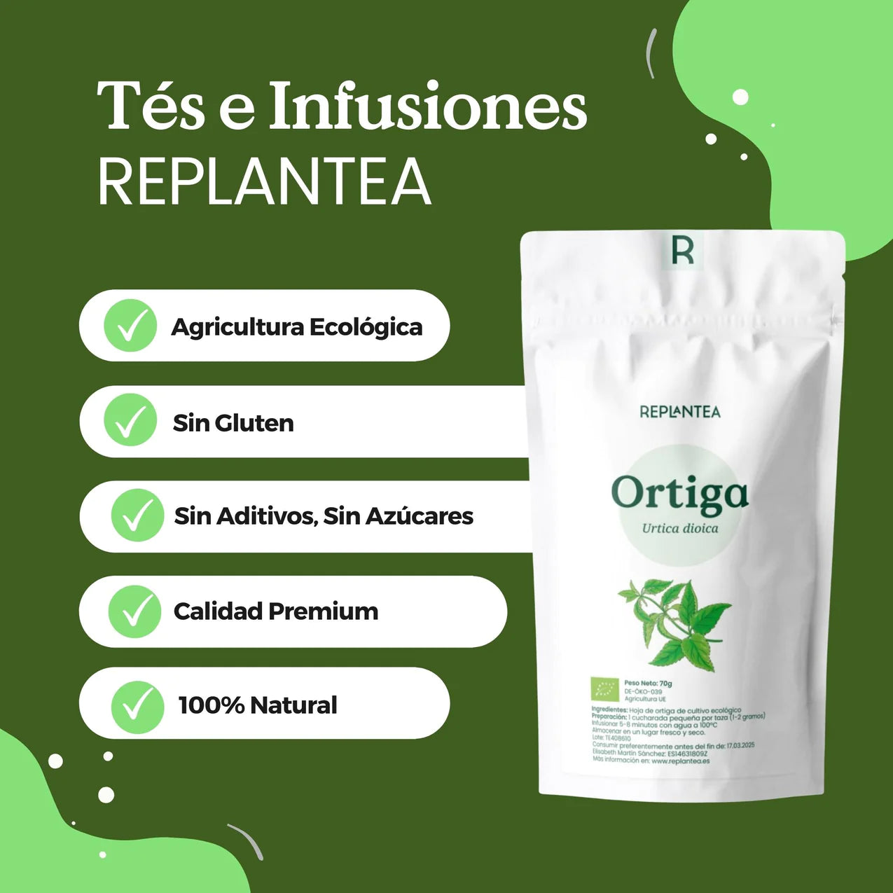 Infusión de Ortiga Ecológica 100g