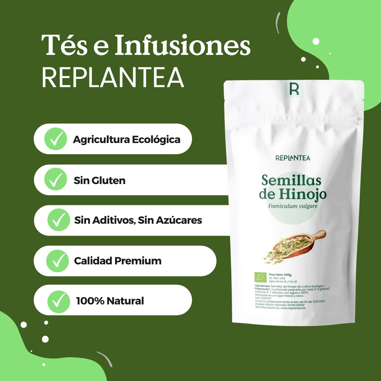 Infusión de Semillas de Hinojo Ecológicas 200g