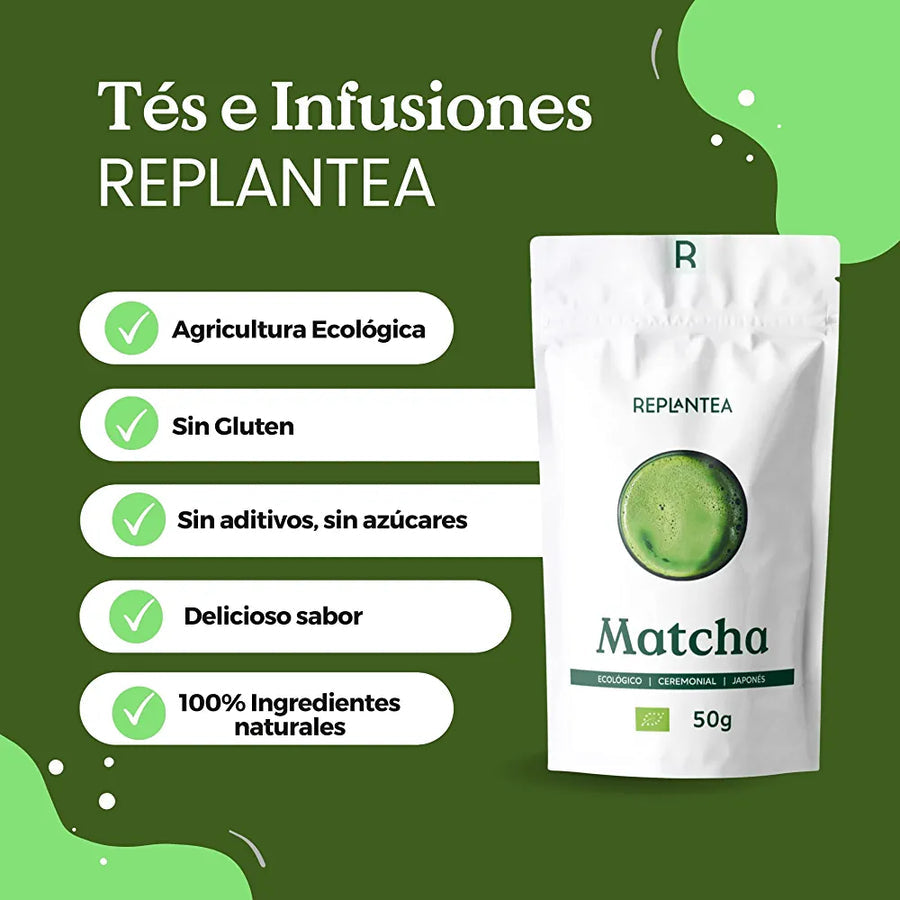 Té Matcha Ceremonial Japonés Ecológico 50g
