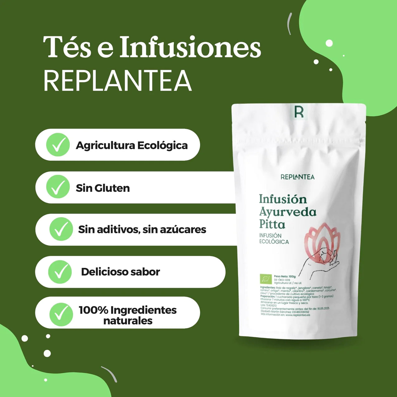 Infusión Ayurveda Pitta Ecológica 100g