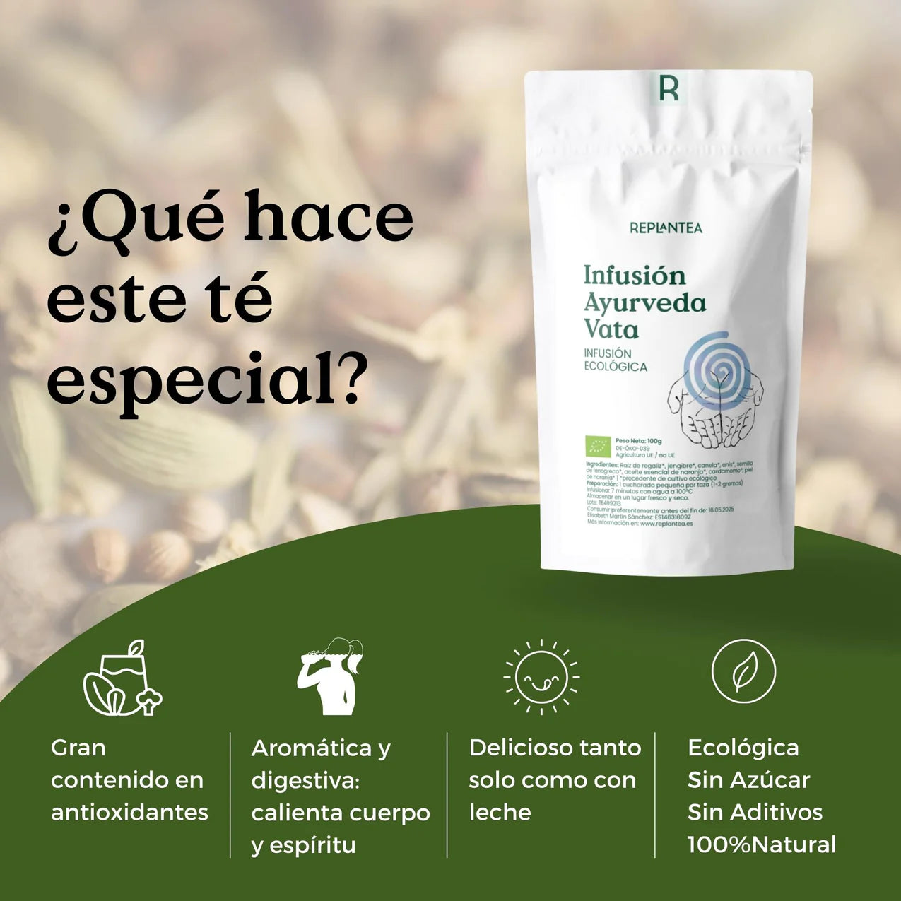 Infusión Ayurveda Vata Ecológica 100g
