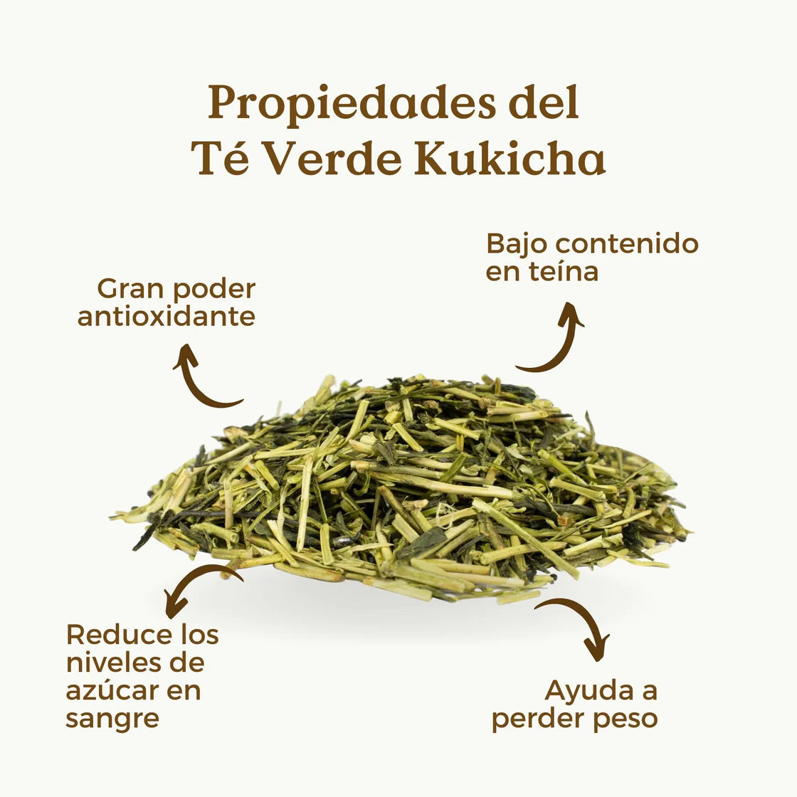 Té Verde Kukicha Superior Ecológico 100g