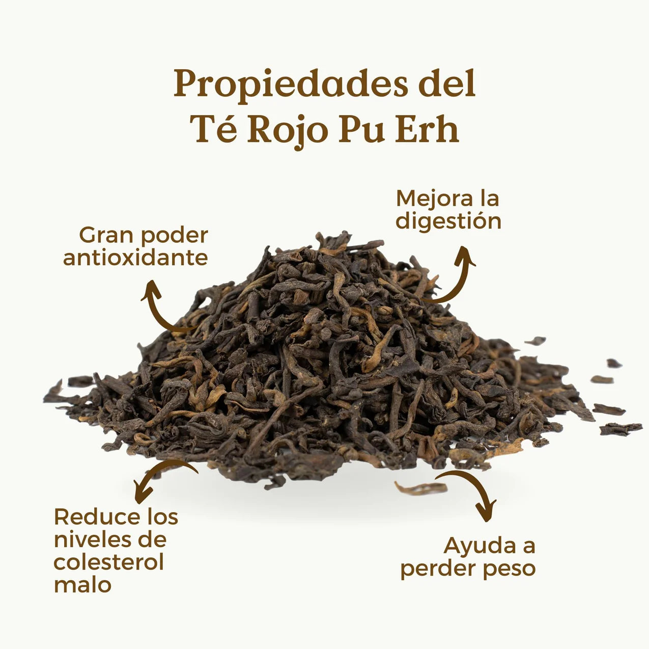 Té Rojo Pu Erh Ecológico 100g