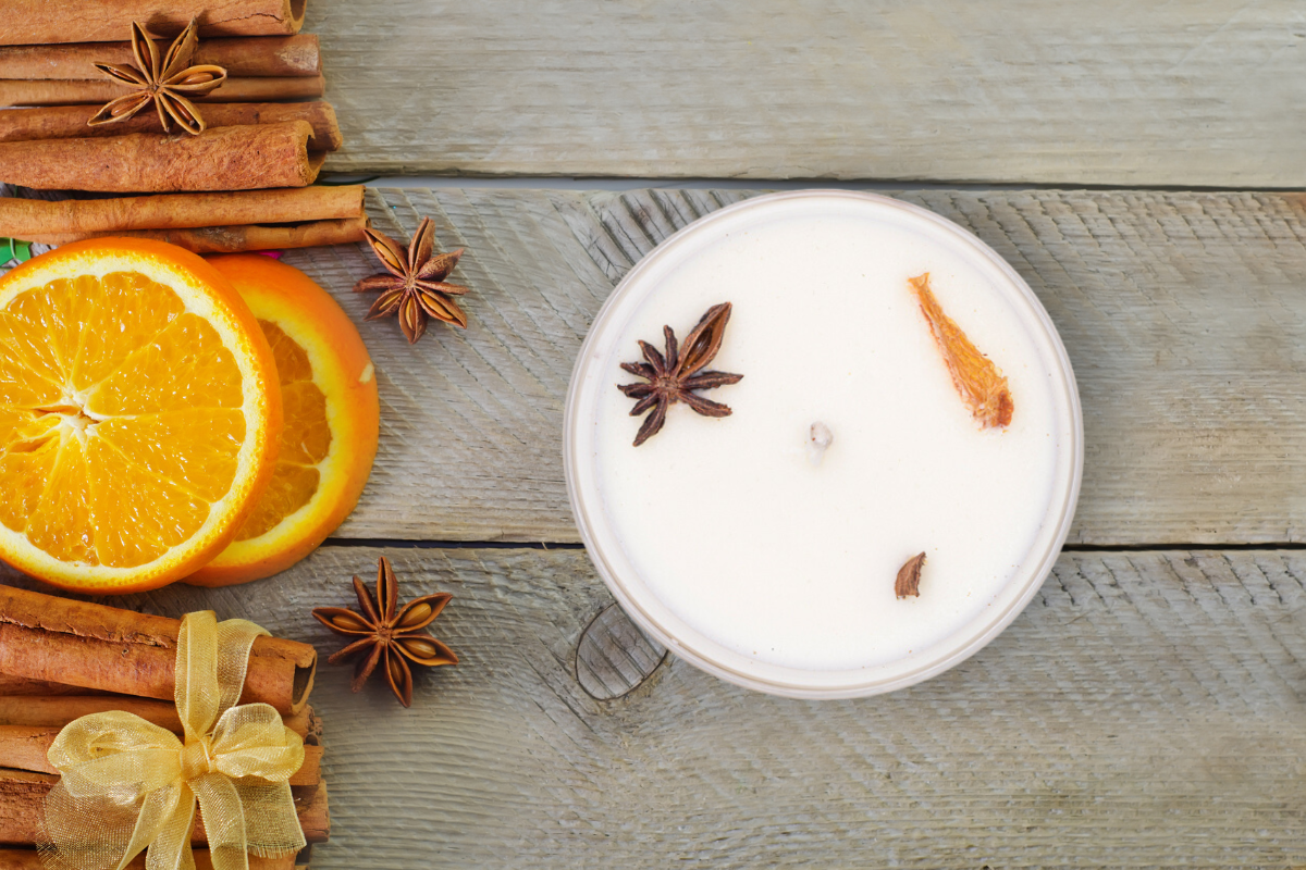 VELA NARANJA Y CANELA