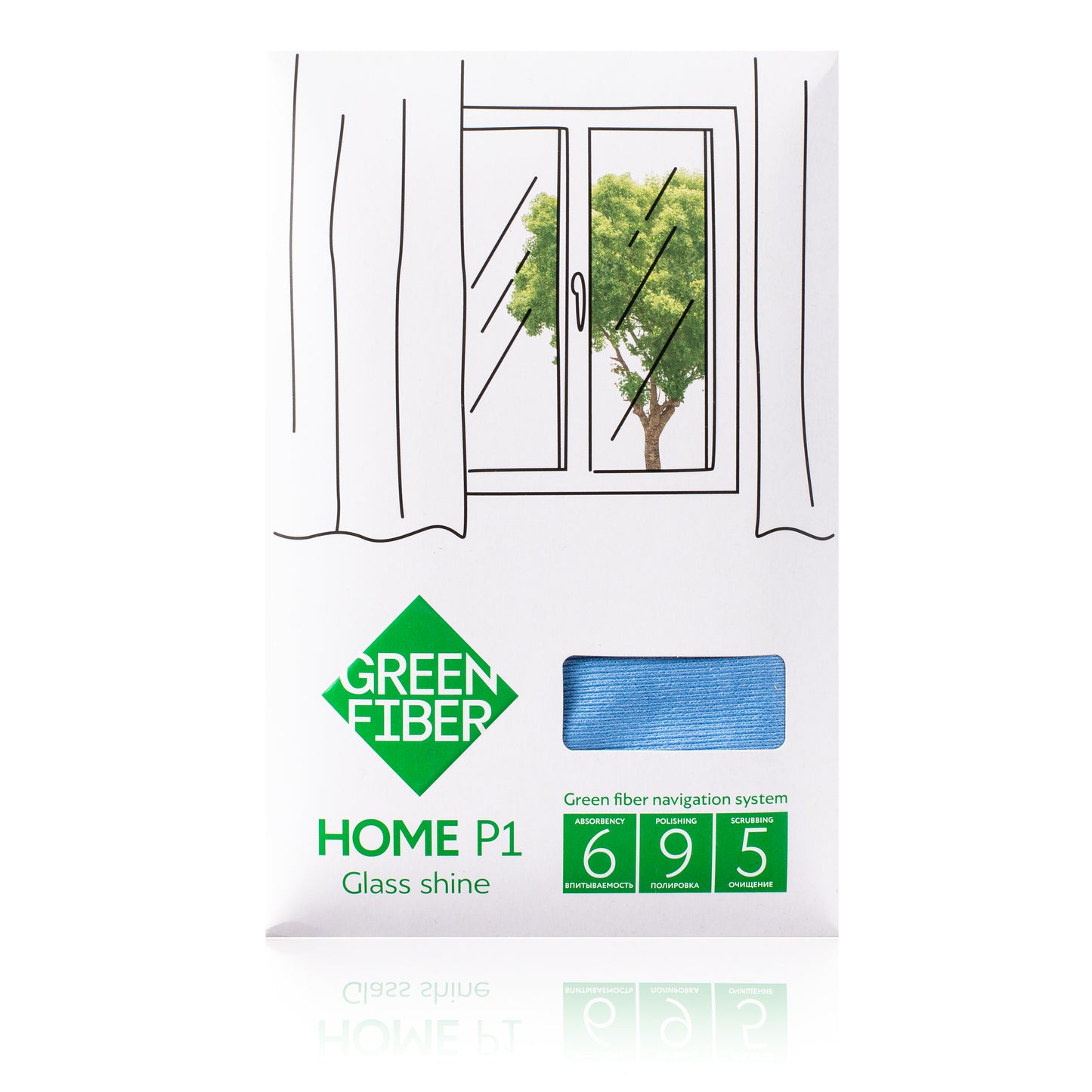 Green Fiber HOME P1 Fibra para cristal color azul cielo