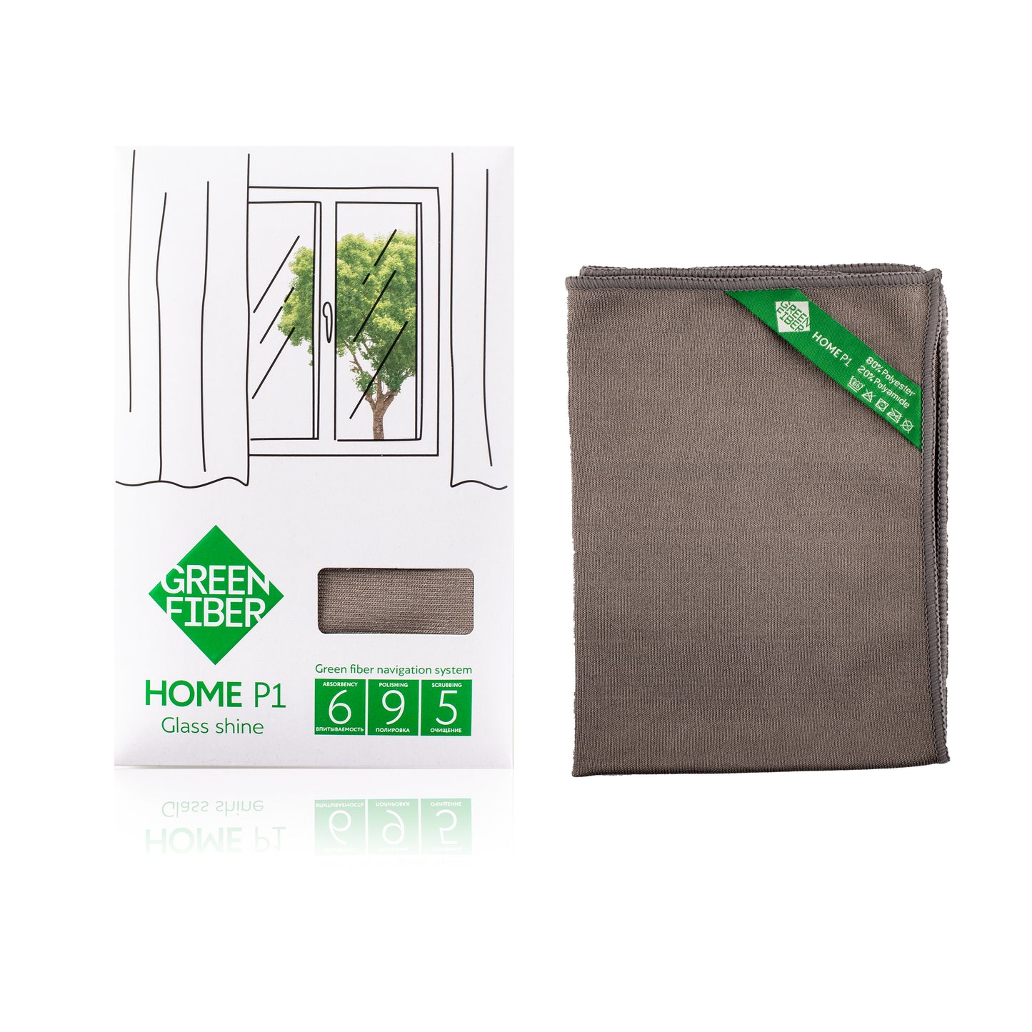 Green Fiber HOME P1 Fibra para cristal color visón