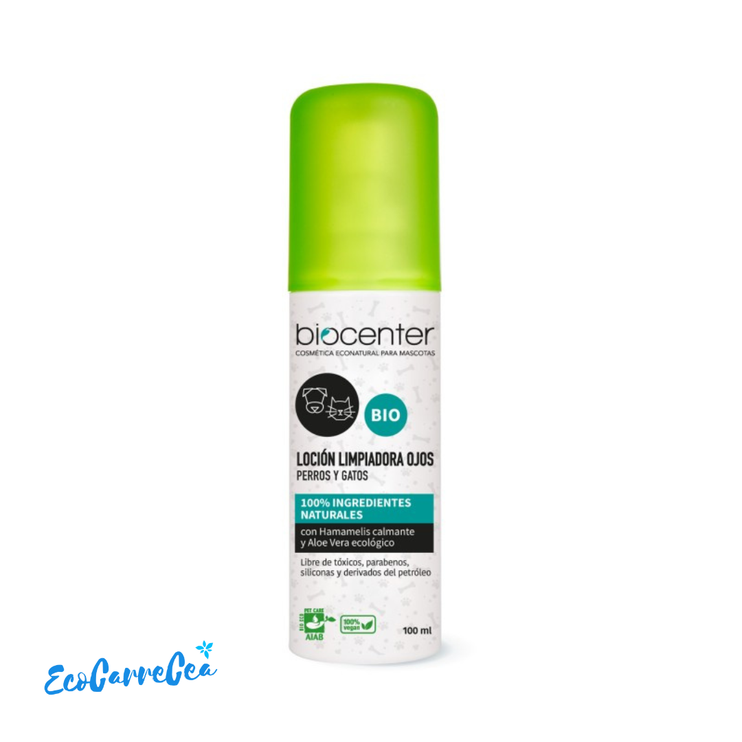 Limpiador de Ojos para Perros y Gatos - Natural, ecológico, Vegano
