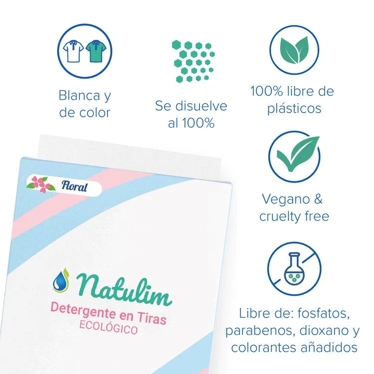 Detergente en tiras Floral