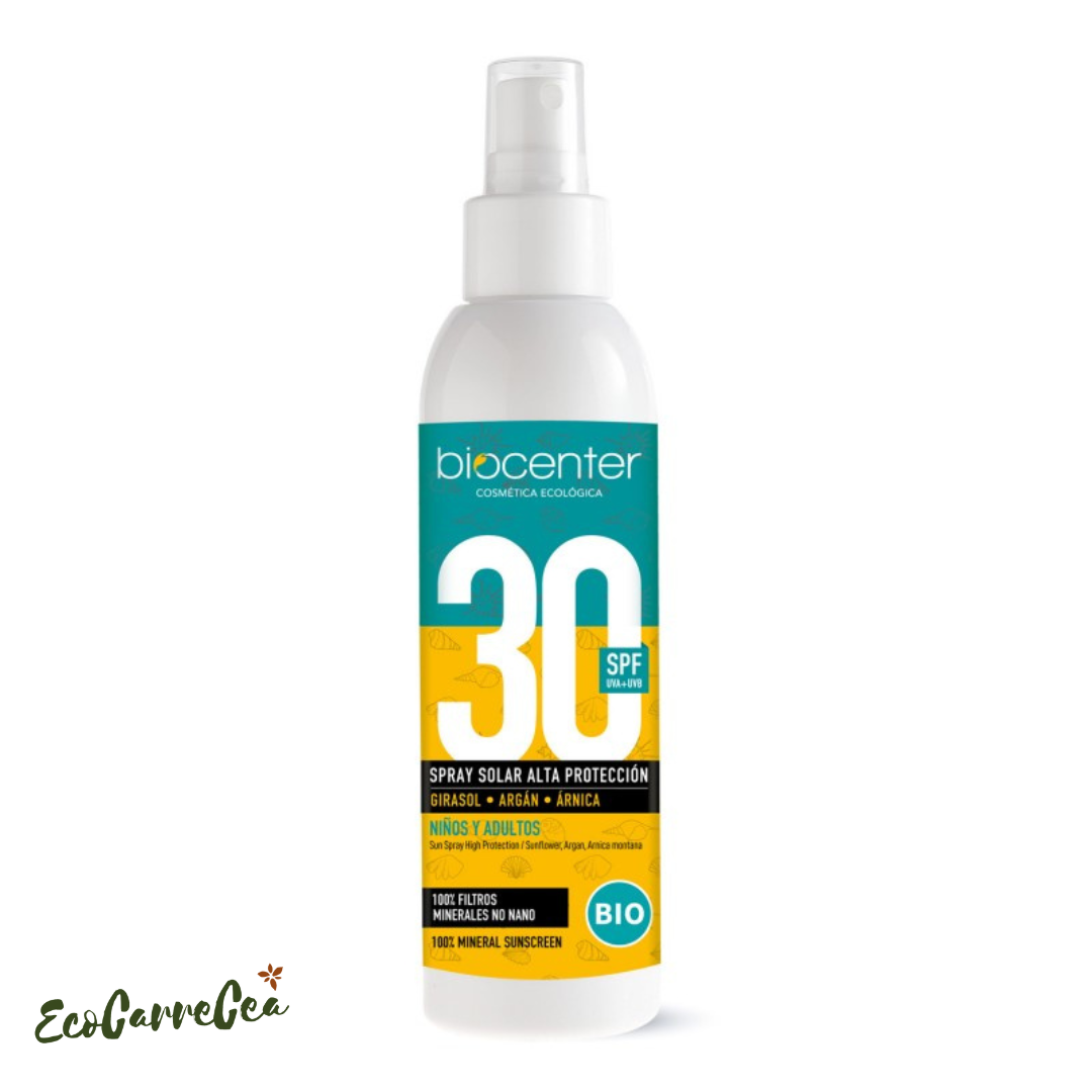 Crema solar natural SPF30.