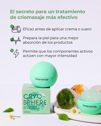 Cryo esfera masajeador facial y corporal