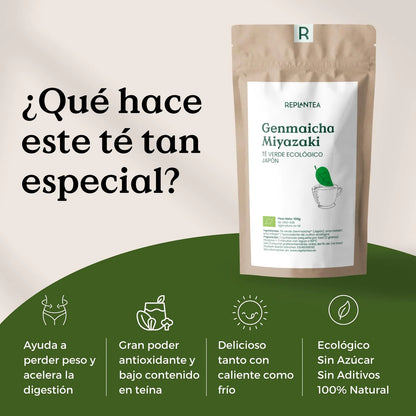 Té Verde Genmaicha Miyazaki Ecológico 100g