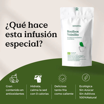 Rooibos con Vainilla y Caléndula Ecológico 90g