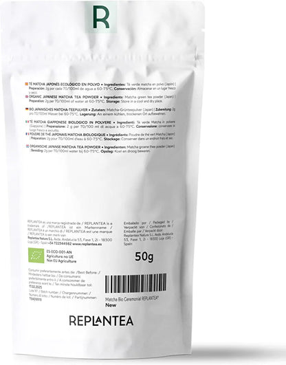 Té Matcha Ceremonial Japonés Ecológico 50g