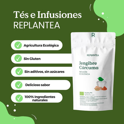 Infusión de Jengibre y Cúrcuma Ecológica 100g