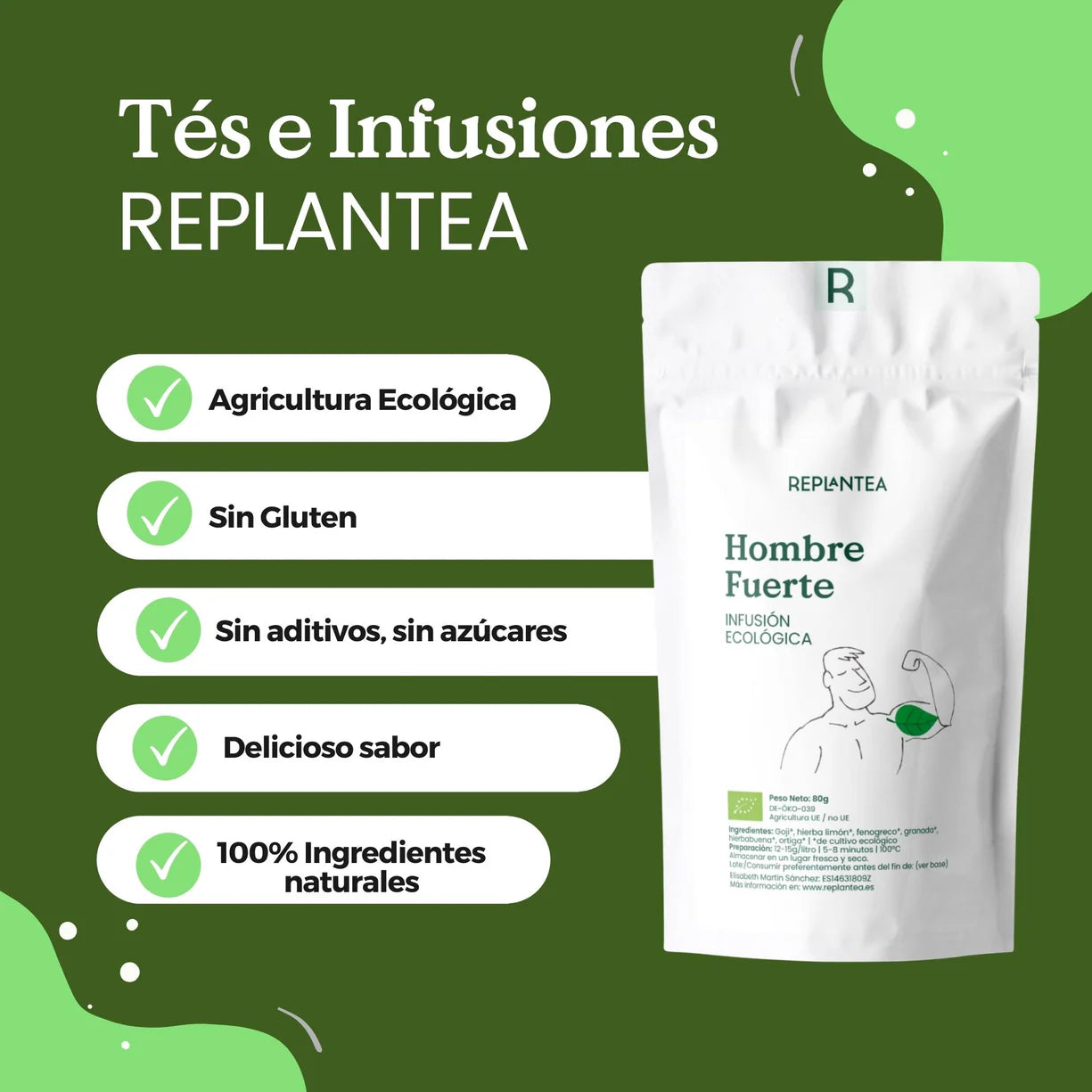 Infusión Hombre Fuerte Ecológica 80g