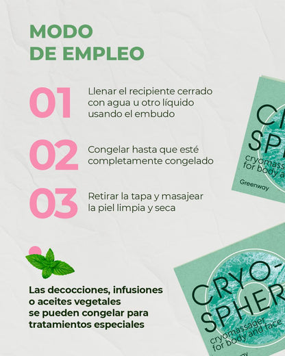 Cryo esfera masajeador facial y corporal