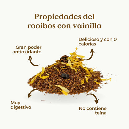 Rooibos con Vainilla y Caléndula Ecológico 90g