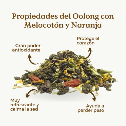 Té Azul Oolong con Naranja y Melocotón 100g