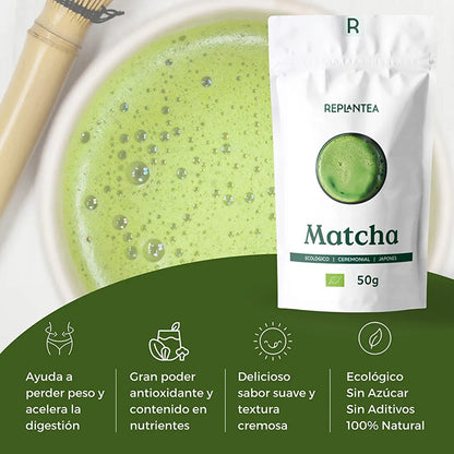 Té Matcha Ceremonial Japonés Ecológico 50g