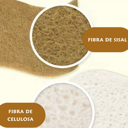 Estropajo de fibra natural