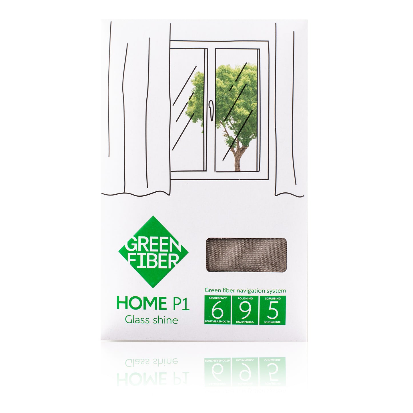 Green Fiber HOME P1 Fibra para cristal color visón