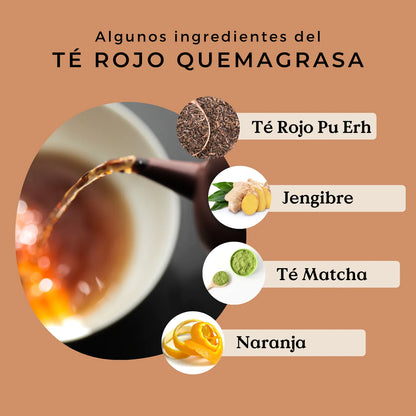 Té Rojo Pu Erh Quemagrasa Ecológico 100g