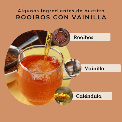 Rooibos con Vainilla y Caléndula Ecológico 90g