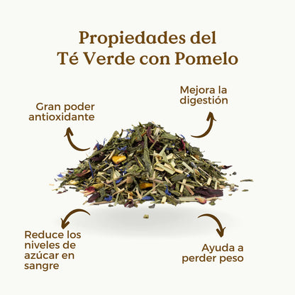 Té Verde con Pomelo, Mandarina y Granada Ecológico 100g