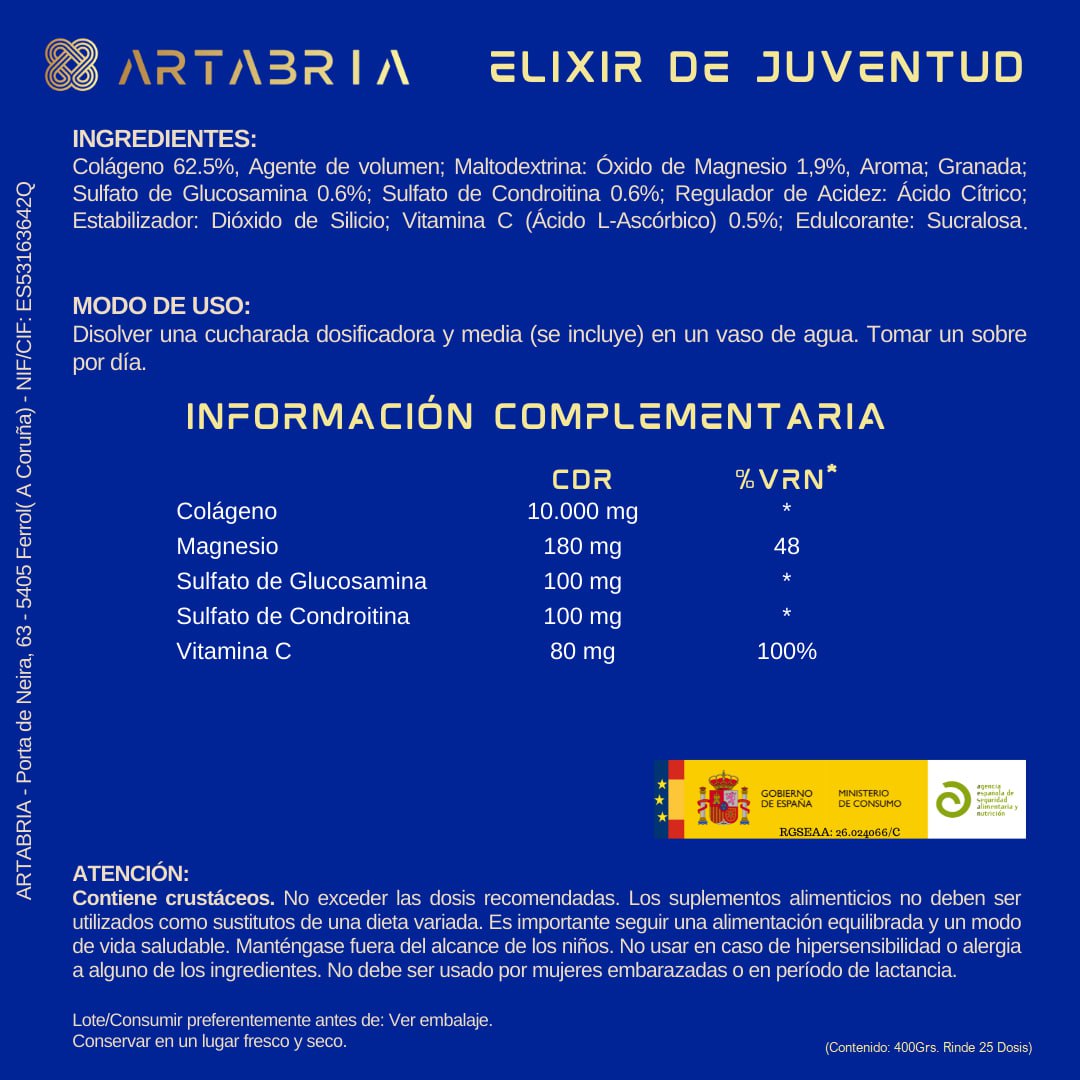 ELIXIR DE JUVENTUD - COLÁGENO ENRIQUECIDO