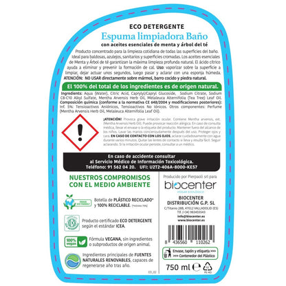 Limpiador de baño ecológico - Espuma -