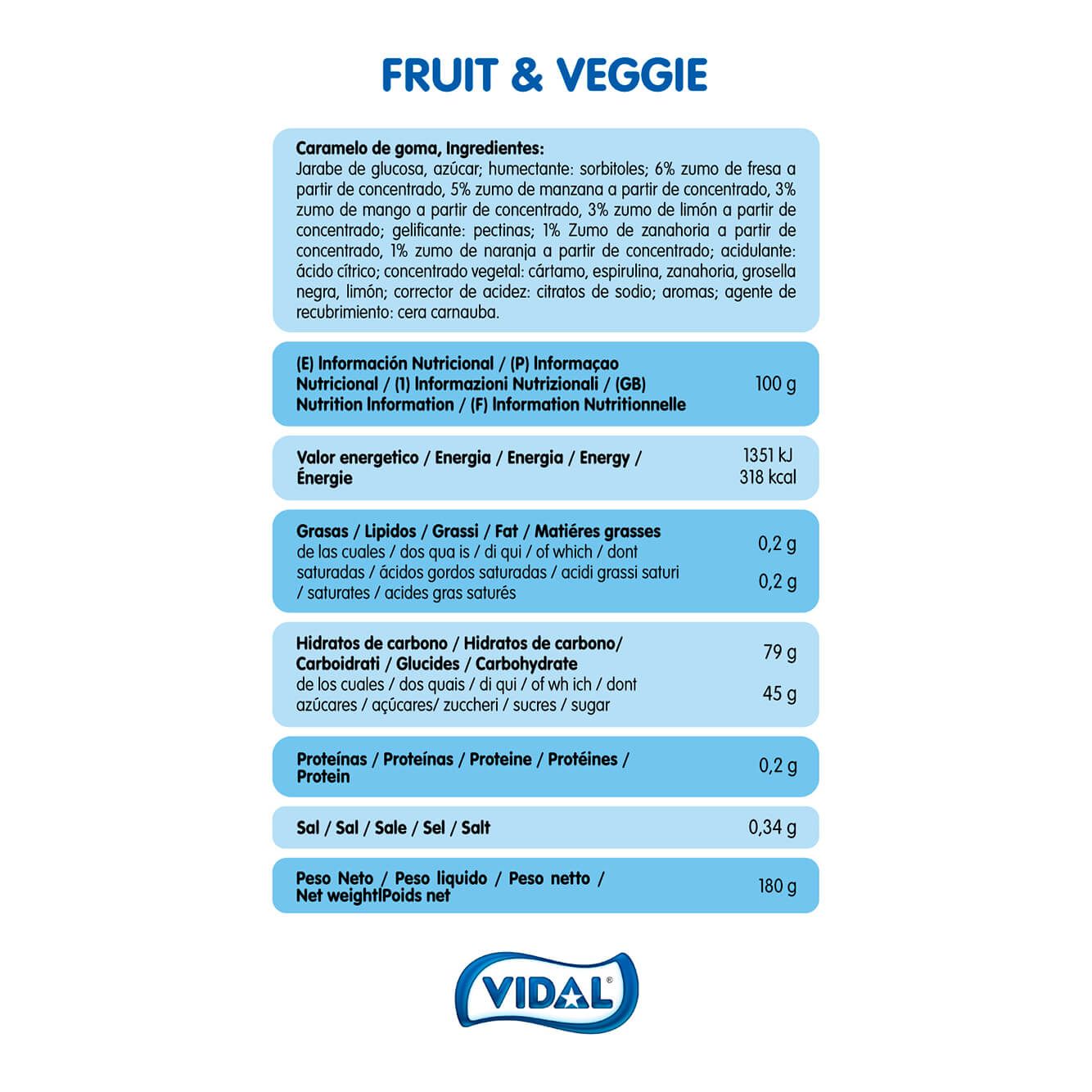 Gominolas Natural Veganas Frutas