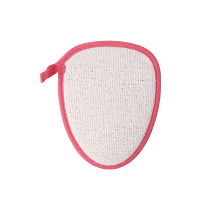 Green Fiber CARE 15 Guante de esponja de doble cara - desmaquillante y exfoliante fresita