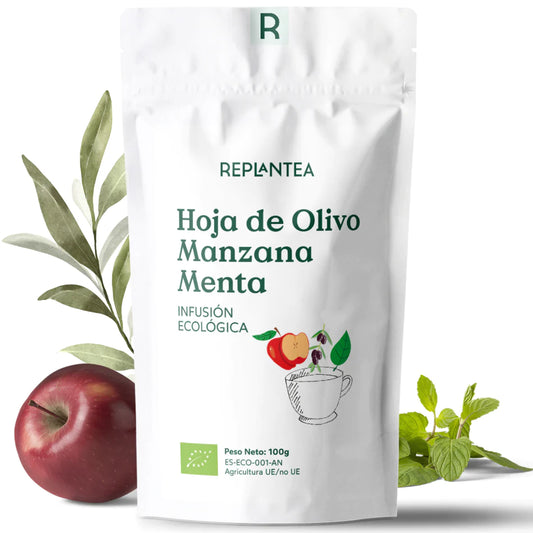 Infusión de Hoja de Olivo, Manzana y Menta Ecológica 100g