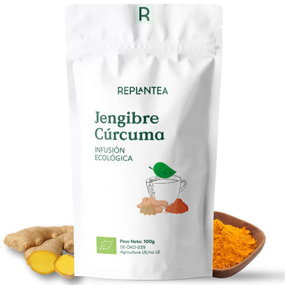 Infusión de Jengibre y Cúrcuma Ecológica 100g
